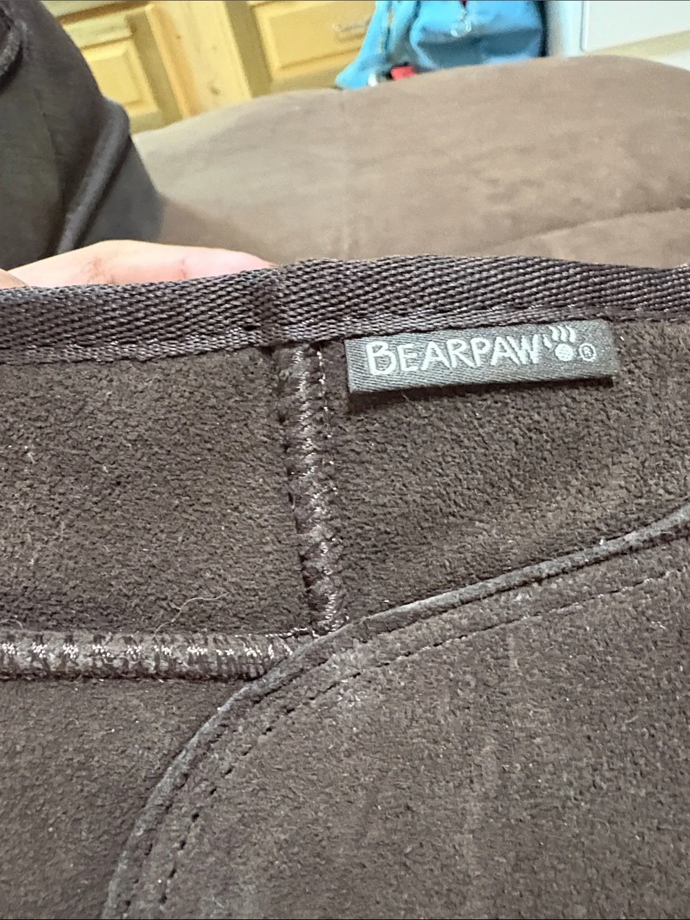 Bear paw Women's Chocolate Suede Platform Ankle Booties